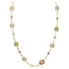 swarovski chroma strandage octagon cut multicolored gold tone plated