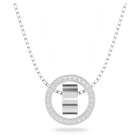 swarovski hollow pendant white rhodium plated