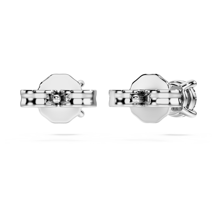 swarovski eternity stud earrings  lab grown diamonds 0 52 ct tw  round shape  sterling silver