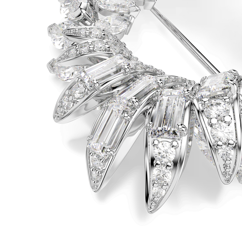 swarovski mesmera brooch  marquise cut  white  rhodium plated