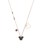 Mickey & Minnie Pendant, Multi-Colored, Rose Gold Plating