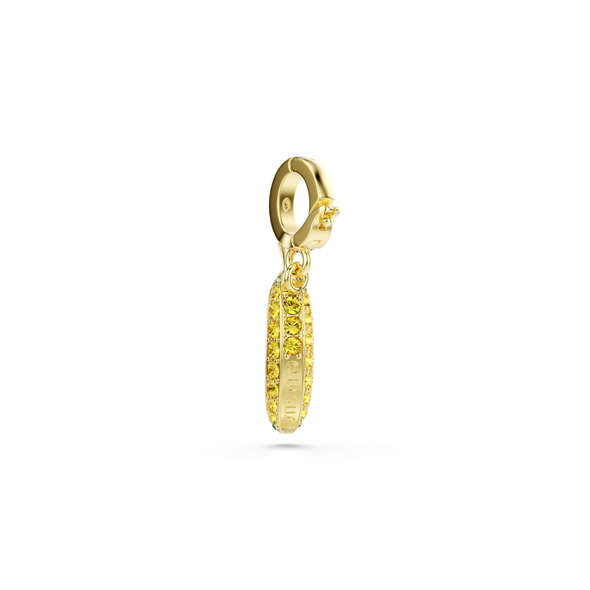swarovski minions banana charm  pav   yellow  gold tone plated