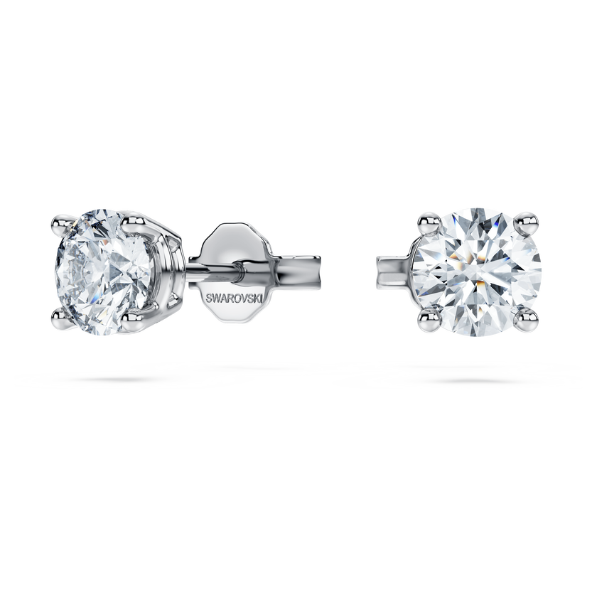 swarovski eternity stud earrings  laboratory grown diamonds 1 ct tw  18k white gold