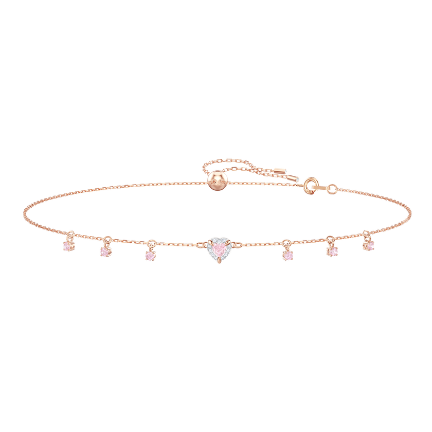 One Choker, Multi-colored, Rose gold plating