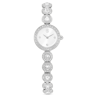 swarovski una angelic watch  crystal bracelet  silver tone  stainless steel