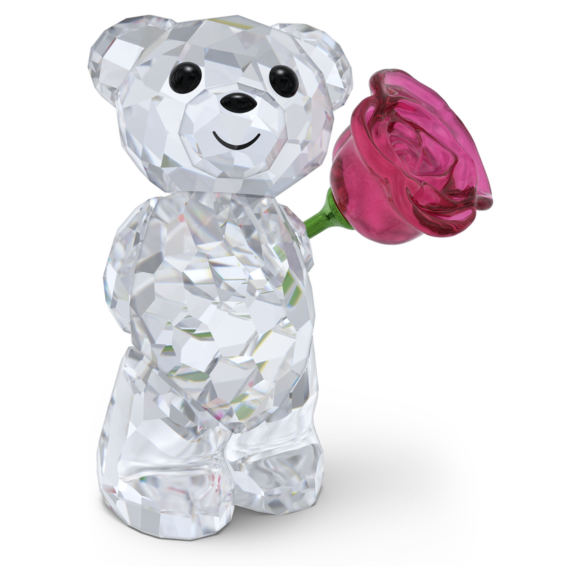 swarovski kris bear a rose with love