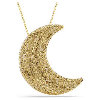 Sublima pendant, Moon, Gold tone, Gold-tone plated swarovski sublima pendant  moon  gold tone  gold tone plated