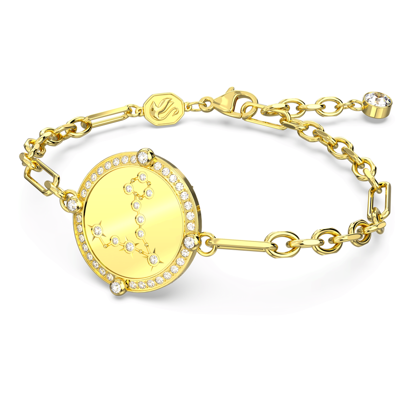 swarovski zodiac bracelet  pisces  gold tone  gold tone plated