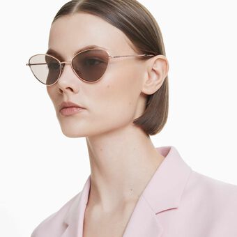 swarovski sunglasses  cat eye shape  sk7014  purple