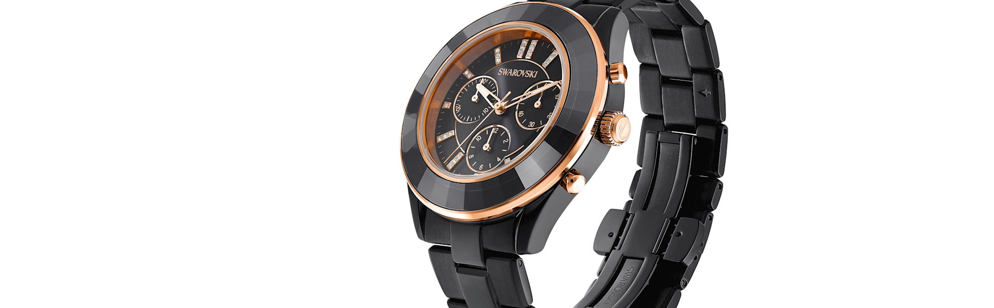 swarovski black tone watches