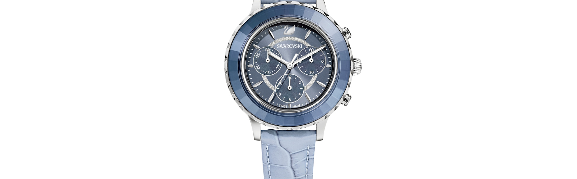 swarovski blue tone watches