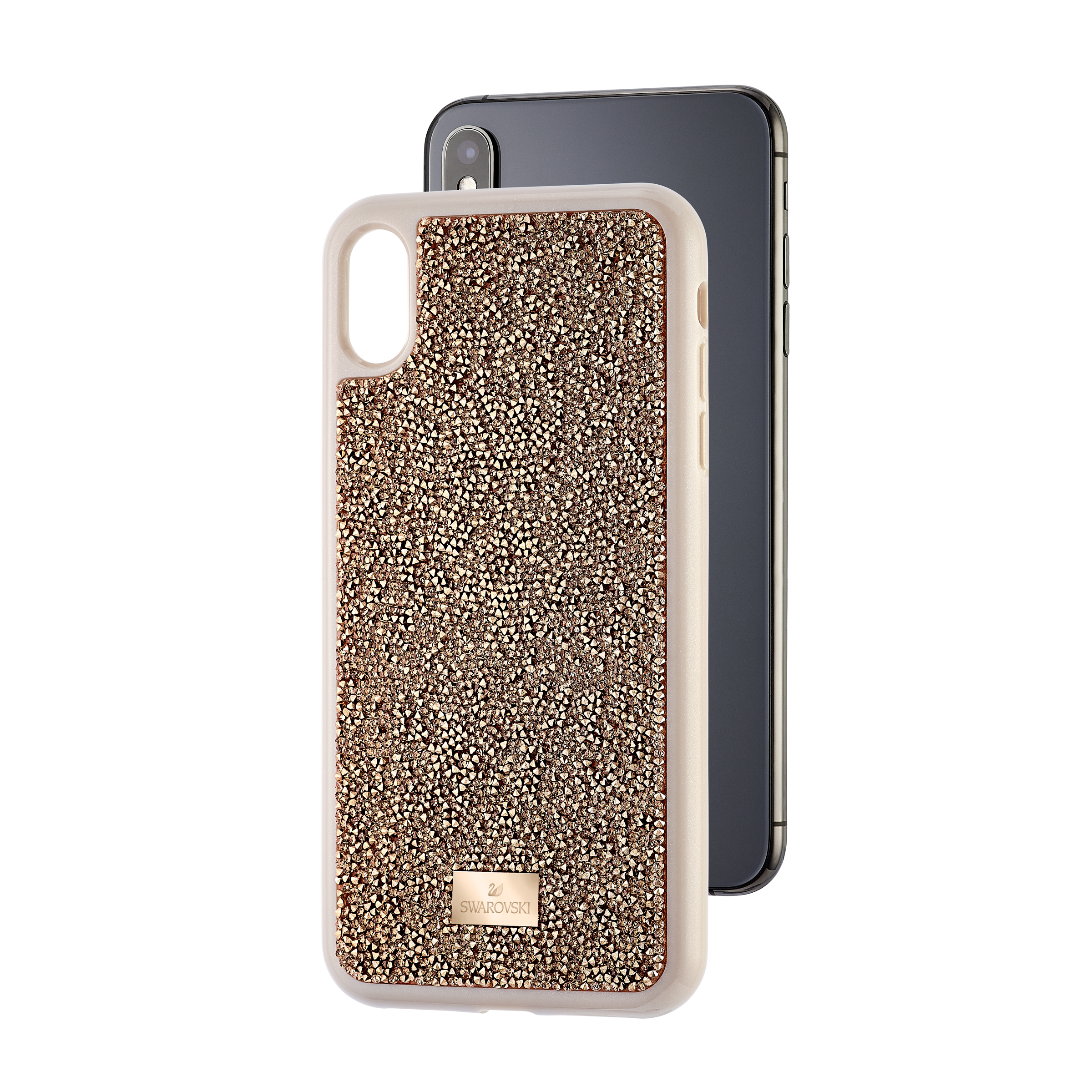 Buy Swarovski Glam Rock Smartphone Case, iPhone® XS Max, Pink Gold in Riyadh, Jeddah, Saudi